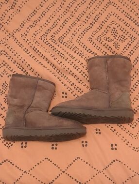 Ugg Boots Short Chestnut Brown Women's 6